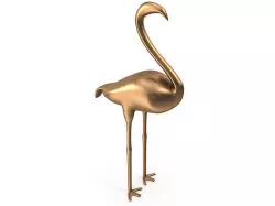 Flamingo PBR Low-poly 3D model