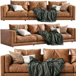Flexform Leather Sofa LUCIEN 3D model
