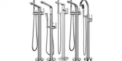 Free standing bath mixers Grohe and Ideal standard set 131 3D model