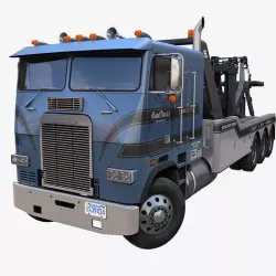 Freightliner Holmes tow truck Low-poly 3D model
