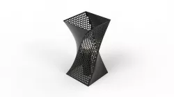 Futuristic Twisted Lamp 3D model