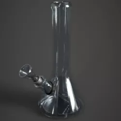 Glass Bong Low-poly 3D model