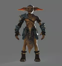 Goblin Animated Low-poly 3D model