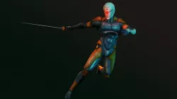 Gray Fox -  Metal Gear Solid Low-poly 3D model