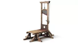 Guillotine for Execution Blood 3D model