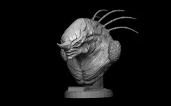Guyver Volker Head bust 3D model