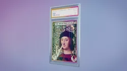 Holographic Card Sleeve NFT template - animated in Blender Low-poly 3D model