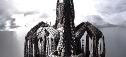 Horror Dark SpineTowers Town Kitbash 4 3D model