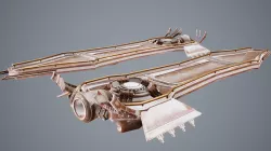 Hoverboard System Low-poly 3D model