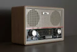 Imitation for vintage radio 3D model