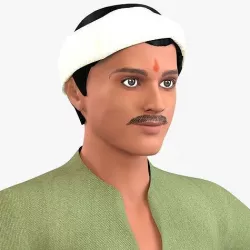 Indian Villager Sudhir 3D model