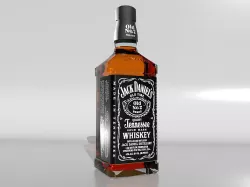 Jack Daniels whiskey Low-poly 3D model