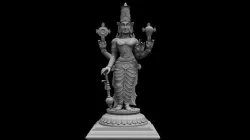 lord vishnu  Solid mesh 3D model