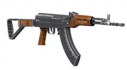 Low Poly Assault Rifle  BD-08 Ready to Use for  Game Low-poly 3D model