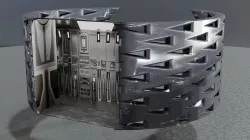Low Poly Sci-Fi Bracelet Lando Low-poly 3D model