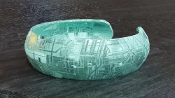 Low Poly Sci-Fi Bracelet Padme Low-poly 3D model