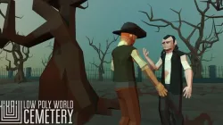 LOW POLY WORLD - CEMETERY Low-poly 3D model