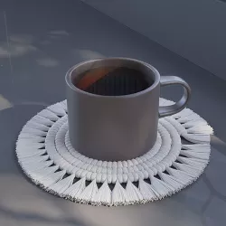 Macrame Mini Coaster 3D model