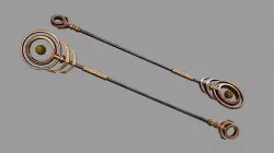 Mage staff Low-poly 3D model