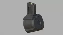 MAGPUL D-60 AR-15 DRUM MAGAZINE Low-poly 3D model