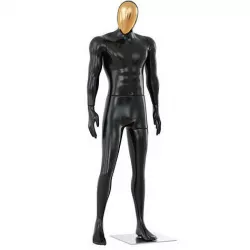 Male mannequin with golden face 70 3D model
