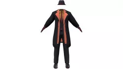 Men Futuristic Snatch Outfit Low-poly 3D model