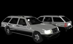 Mercedes-Benz E class W124 Kombi model 3D Low-poly 3D model