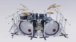 Metal Drum set 3D model
