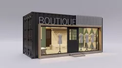 Mini Boutique Container 20ft 3D model