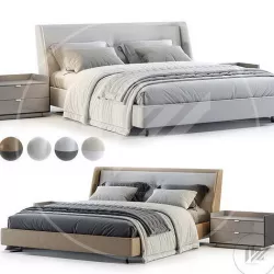 Minotti Spencer Bed 3D model