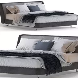 Minotti Spencer Bed 3D model