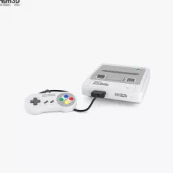 Nintendo PAL SNES 3D model