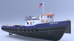 Oil work boat 3D model
