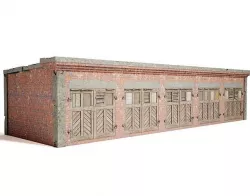 old brick damaged garage da1 Low-poly 3D model
