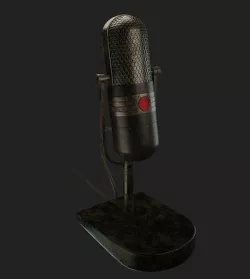 Old microphone 3D Model  3D model