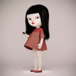 Olivia doll with Ladybug 3D model