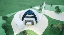 Organic Mosque design Low-poly 3D model