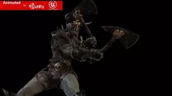 Ork Berserker 2 Low-poly 3D model