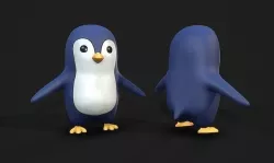Penguin - Stylised PBR Character Low-poly 3D model