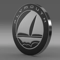 Plymouth logo 3D model