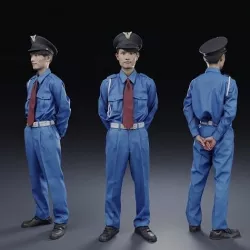 Posed 3D-Security guard 156ToshiN09 3D model