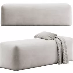 Rectangular bench 3D model