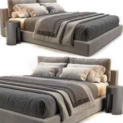 RH Cloud Platform Bed 3D model