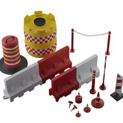 road barriers 3D model