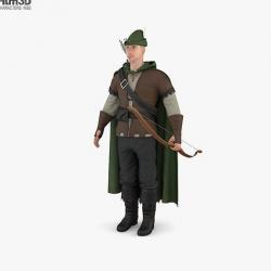 3D file Robin Hood and Maid Marian - Robin Hood 1973 🦊・3D