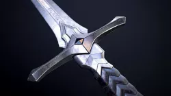 Royal Sword PBR Game-Ready Low-poly 3D model