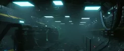 Sci-fi corridor Low-poly 3D model