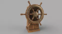 Ship steering wheel Ship Wheel  Low-poly 3D model