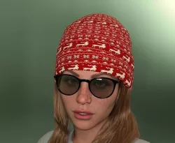 Slouchy Beanie Cap Package 3D model