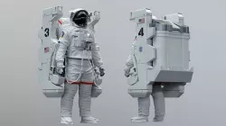SPACESUIT NASA EMU MMU SAFER 3D model